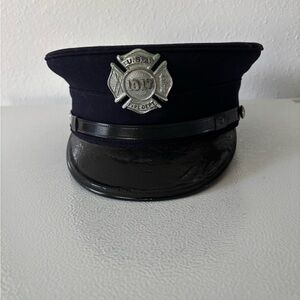 Vintage 1950 navy Fire Department Cap